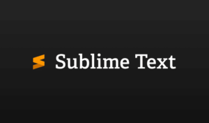 sublime text with logo
